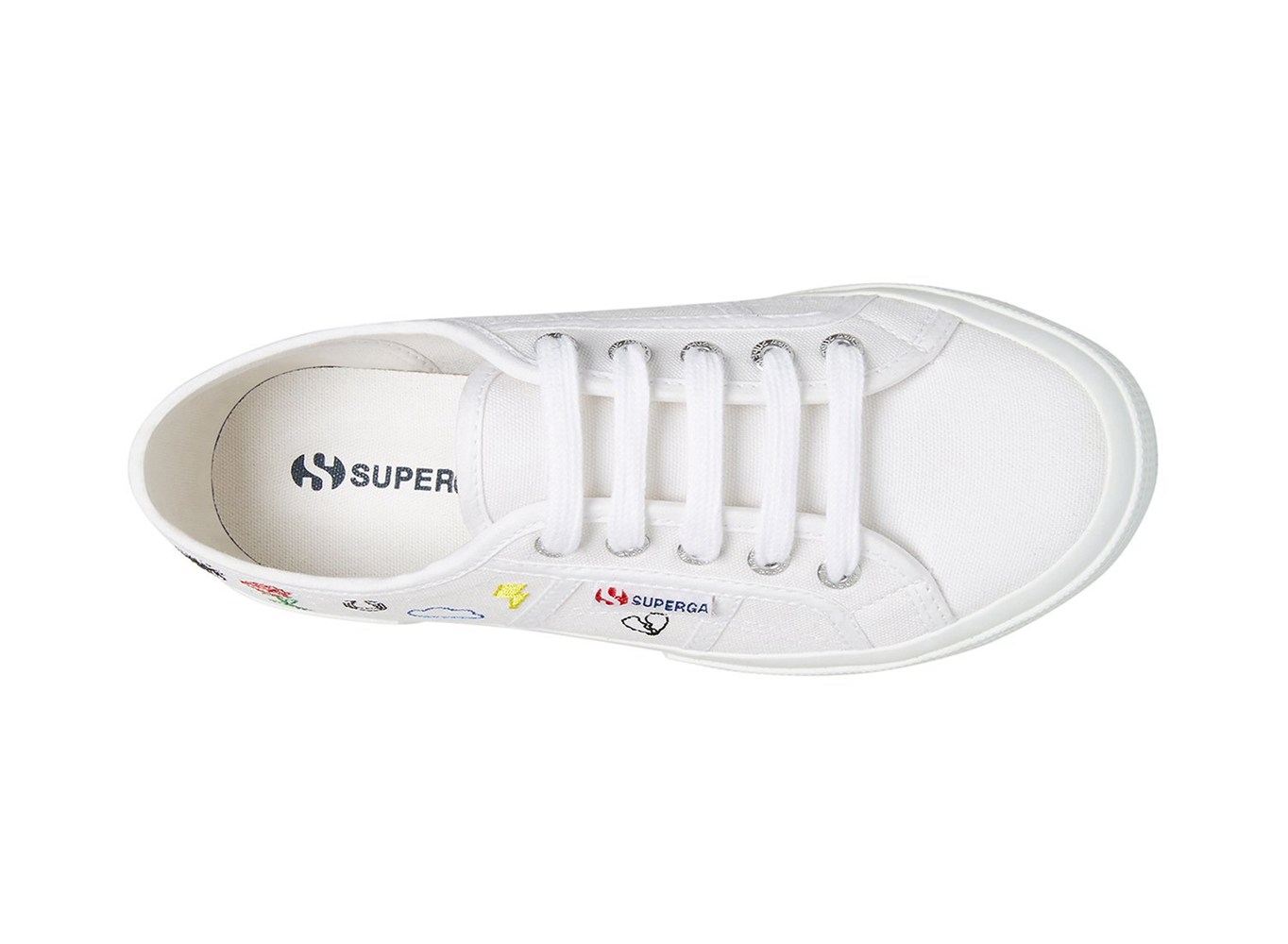 Superga Sneakers Womens - 2750 Embcotw - White - JDEQF2350